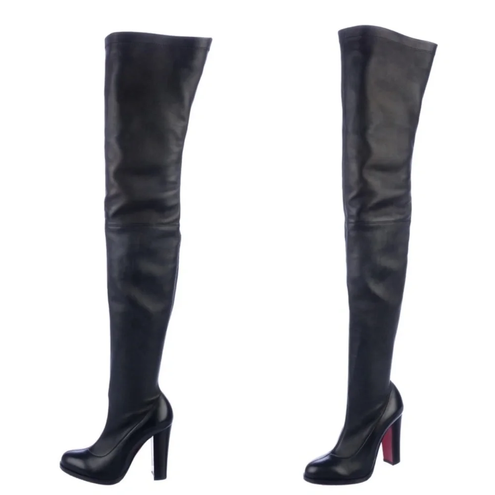 Christian Louboutin Verusch Over the knee leather boots RETAIL 2,995